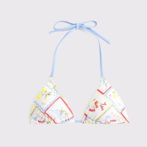 Abercrombie O-Ring Halter String Triangle Bikini Top - Picture 5 of 5